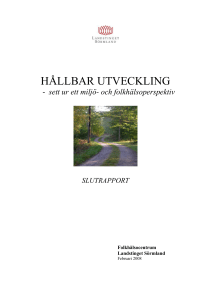 kopplingar miljö och folkhälsa