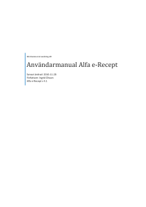 Användarmanual Alfa e