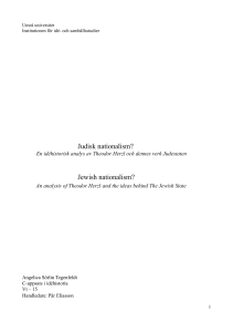 Judisk nationalism? Jewish nationalism?