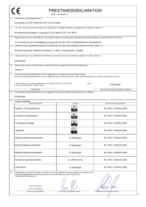 prestandadeklaration - laminat