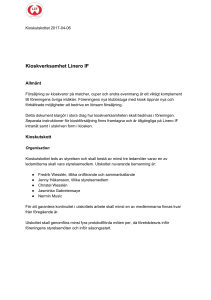 Kioskverksamhet Linero IF