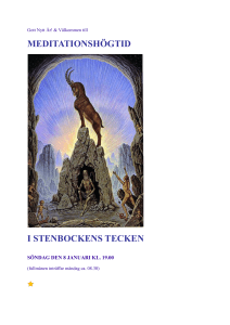 meditationshögtid i stenbockens tecken