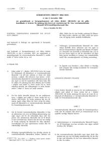 KOMMISSIONENS DIREKTIV 2006/130/EG av den 11 december