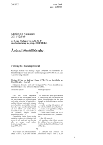 Motivering - Riksdagens öppna data