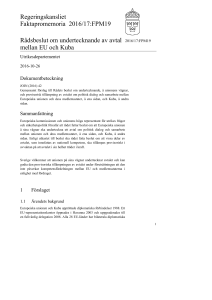 Rådsbeslut om undertecknande av avtal mellan EU och Kuba