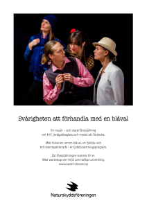 Svårigheten att förhandla med en blåval