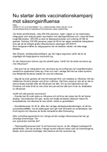 Influensa text