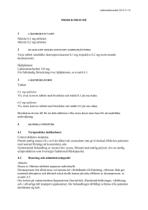 Minirin tablet SmPC