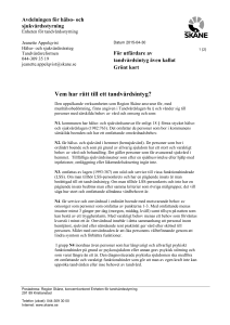 Tandvårdsintyg