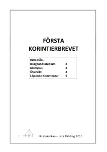 första korintierbrevet