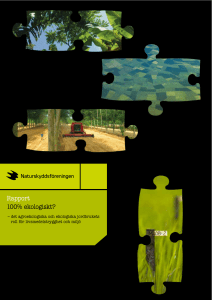 Rapport 100% ekologiskt?