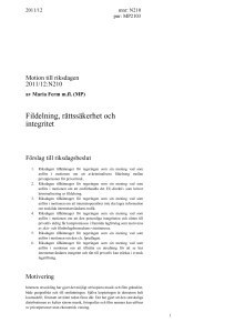 Motivering - Riksdagens öppna data