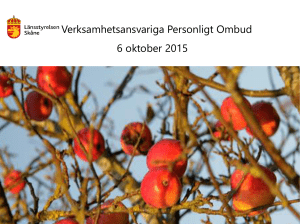 PO-verksamheten i Skåne