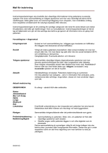 Inskrivningsanteckningen ska innehålla den väsentliga