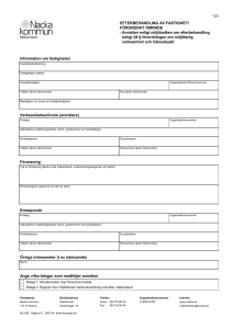 Efterbehandling av fastighet/förorenat område