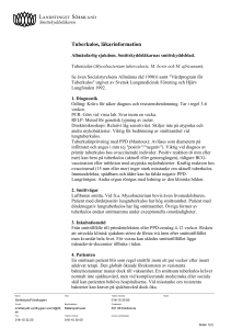 Tuberkulos, läkarinformation