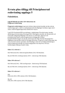 Errata plus tillägg till Principbaserad redovisning