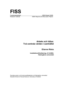 “Education, Counceling and Social Work as factors in the Integration