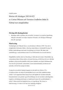 Förbud mot strippklubbar