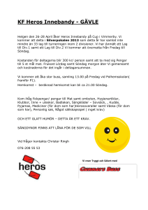 Packlista - KF Heros