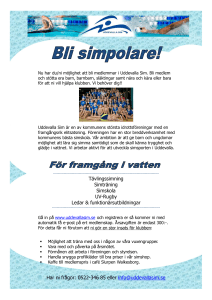 Tävlingssimning Simträning Simskola UV