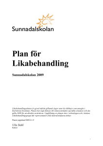 Plan för - Karlskrona kommun