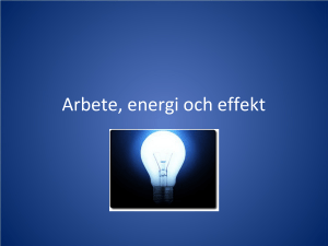 Arbete, energi och effekt