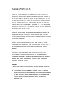 Fakta om myelom