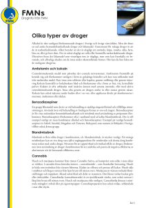 Olika typer av droger