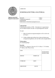 hårdmagnetiska material - UU Studentportalen