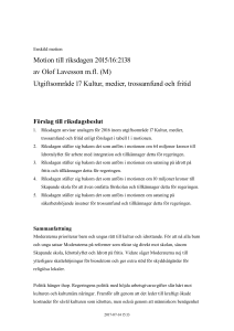 Utgiftsområde 17 Kultur, medier, trossamfund och fritid