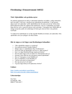 Föreläsning i Livsbetingelser i universum 040203