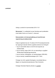 Dokumentation vid internprissättning och land-för-land