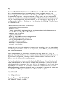 Hej ”Företag, Person”