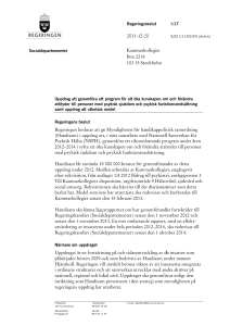 Uppdrag att genomföra ett program för att öka