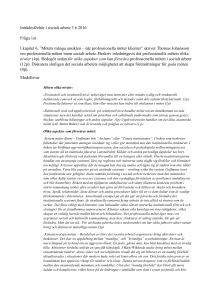 Socialt arbete, modellsvar