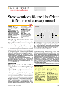 Stereokemi och läkemedelseffekter – ett försummat