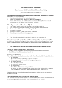 Bipacksedel: Information till användaren Glucos Fresenius Kabi 50