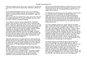 Predikan Palmsöndag 2016