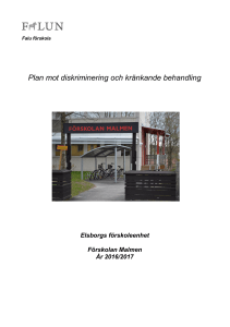 Plan mot diskriminering och kränkande behandling