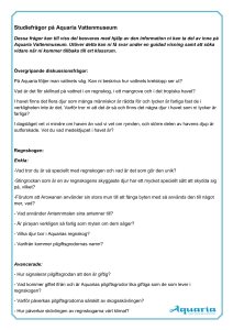 Studiefrågor på Aquaria Vattenmuseum