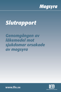 Genomgången av läkemedel mot magsyra