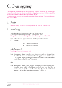 C. Gravläggning - Kyrkohandboken