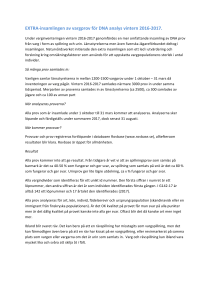 EXTRA-insamlingen av vargprov för DNA analys vintern 2016