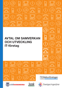 AVTAL OM SAMVERKAN OCH UTVECKLING IT-företag