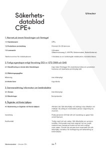 Säkerhets- datablad CPE+