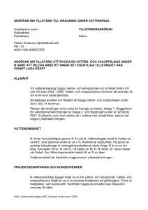 Tillstånd till dragning under vattendrag