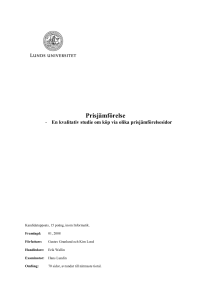 Prisjämförelse - En kvalitativ studie om köp via olika