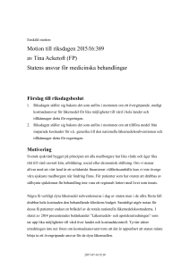 Statens ansvar för medicinska behandlingar