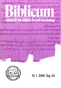 Biblicum 1-2000